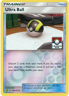 Ultra Ball z edície Shining Legends, karta č.68a