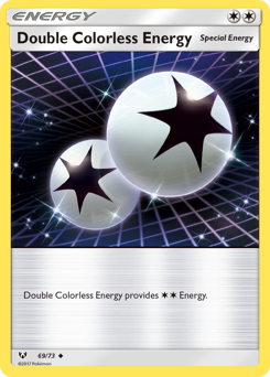 Double Colorless Energy z edície Shining Legends, karta č.69