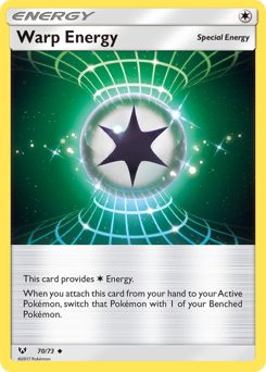 Warp Energy z edície Shining Legends, karta č.70