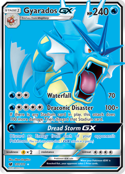 Gyarados-GX z edície Crimson Invasion, karta č.101