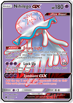 Nihilego-GX z edície Crimson Invasion, karta č.103