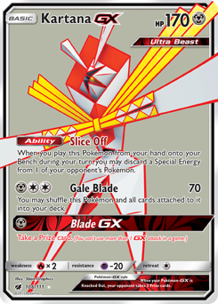 Kartana-GX z edície Crimson Invasion, karta č.106