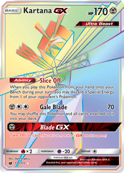 Kartana-GX z edície Crimson Invasion, karta č.117