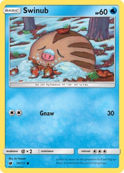 Swinub z edície Crimson Invasion, karta č.19
