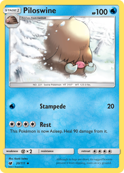 Piloswine z edície Crimson Invasion, karta č.20