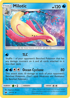 Milotic z edície Crimson Invasion, karta č.27