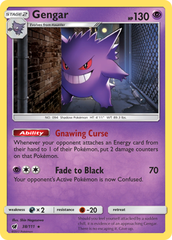 Gengar z edície Crimson Invasion, karta č.38