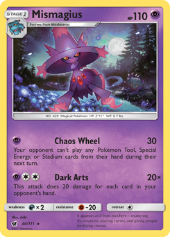 Mismagius z edície Crimson Invasion, karta č.40