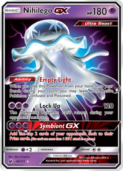 Nihilego-GX z edície Crimson Invasion, karta č.49