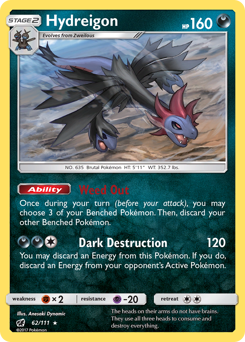 Hydreigon z edície Crimson Invasion, karta č.62