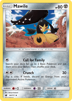 Mawile z edície Crimson Invasion, karta č.64