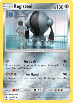 Registeel z edície Crimson Invasion, karta č.68