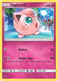 Jigglypuff z edície Crimson Invasion, karta č.71