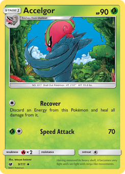 Accelgor z edície Crimson Invasion, karta č.9