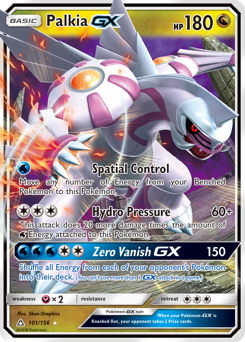 Palkia-GX z edície Ultra Prism, karta č.101