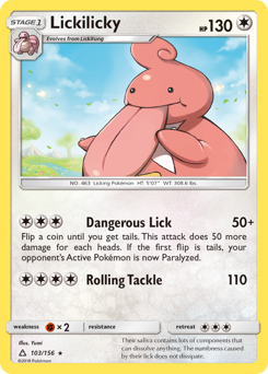 Lickilicky z edície Ultra Prism, karta č.103
