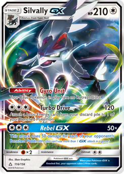 Silvally-GX z edície Ultra Prism, karta č.116