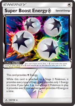Super Boost Energy ◇ z edície Ultra Prism, karta č.136
