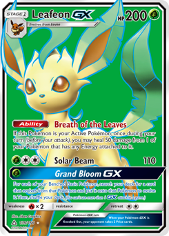 Leafeon-GX z edície Ultra Prism, karta č.139