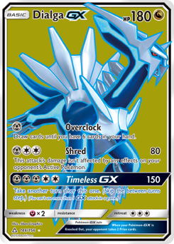 Dialga-GX z edície Ultra Prism, karta č.146