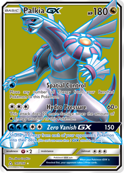 Palkia-GX z edície Ultra Prism, karta č.147