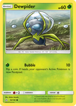 Dewpider z edície Ultra Prism, karta č.16