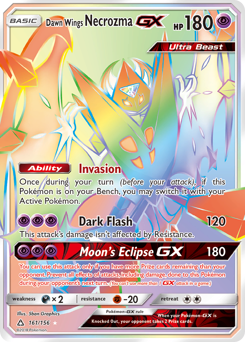 Dawn Wings Necrozma-GX z edície Ultra Prism, karta č.161