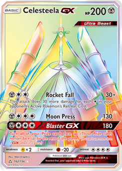 Celesteela-GX z edície Ultra Prism, karta č.162