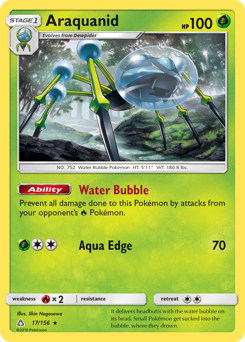 Araquanid z edície Ultra Prism, karta č.17
