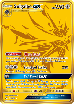 Solgaleo-GX z edície Ultra Prism, karta č.173