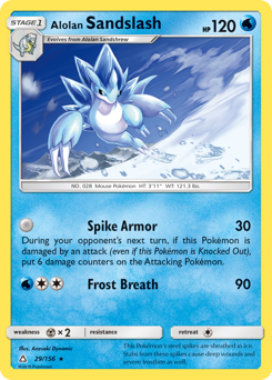 Alolan Sandslash z edície Ultra Prism, karta č.29