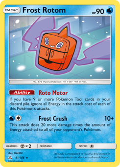 Frost Rotom z edície Ultra Prism, karta č.41