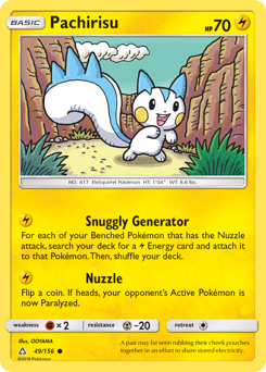Pachirisu z edície Ultra Prism, karta č.49
