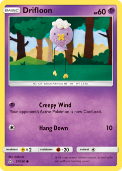 Drifloon z edície Ultra Prism, karta č.51