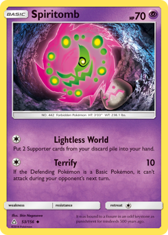 Spiritomb z edície Ultra Prism, karta č.53
