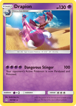 Drapion z edície Ultra Prism, karta č.55