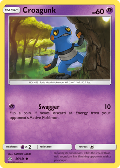 Croagunk z edície Ultra Prism, karta č.56