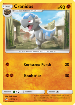 Cranidos z edície Ultra Prism, karta č.64