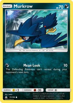Murkrow z edície Ultra Prism, karta č.71
