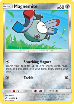Magnemite z edície Ultra Prism, karta č.80