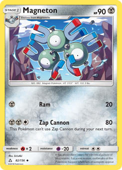 Magneton z edície Ultra Prism, karta č.82