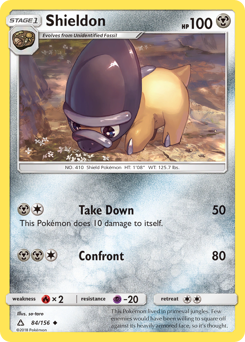Shieldon z edície Ultra Prism, karta č.84