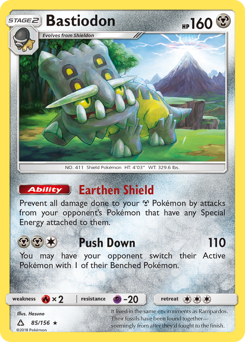 Bastiodon z edície Ultra Prism, karta č.85