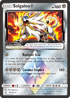 Solgaleo ◇ z edície Ultra Prism, karta č.89
