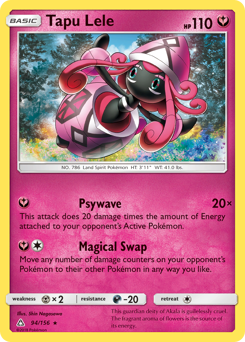 Tapu Lele z edície Ultra Prism, karta č.94