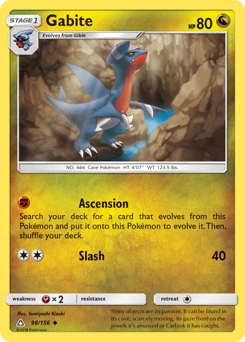 Gabite z edície Ultra Prism, karta č.98