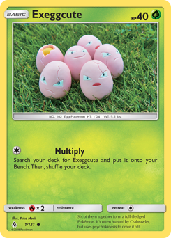 Exeggcute z edície Forbidden Light, karta č.1