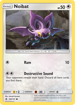 Noibat z edície Forbidden Light, karta č.100