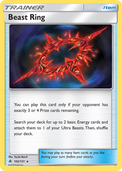 Beast Ring z edície Forbidden Light, karta č.102