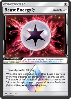 Beast Energy ◇ z edície Forbidden Light, karta č.117